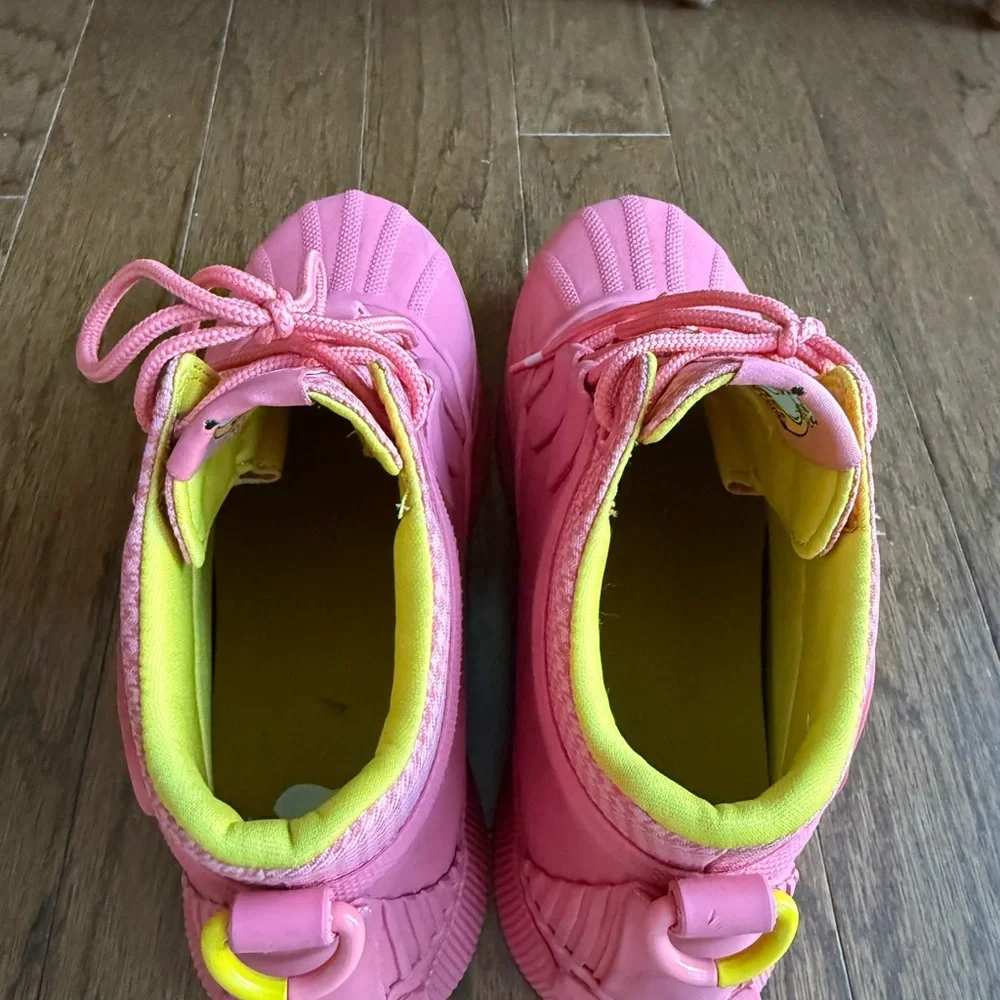 Sorrel Women's rain boots, pink and yellow, size 9 - Picture 3 of 7